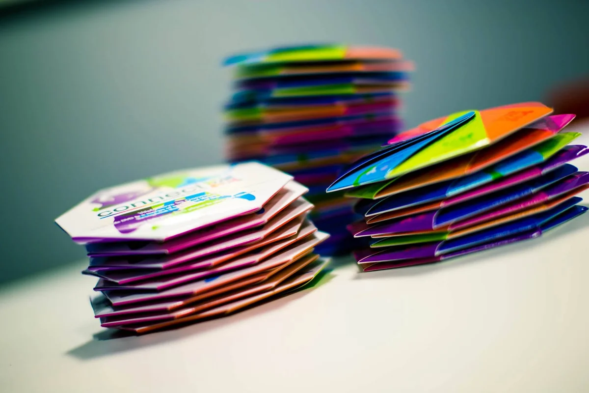 Finished Connect resource packs stacked for distribution