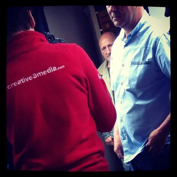 Creative 3 Media crew working with the cast on set