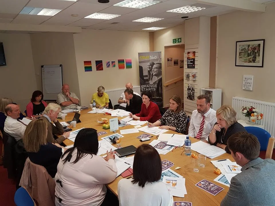 Partner workshop discussing public health resources