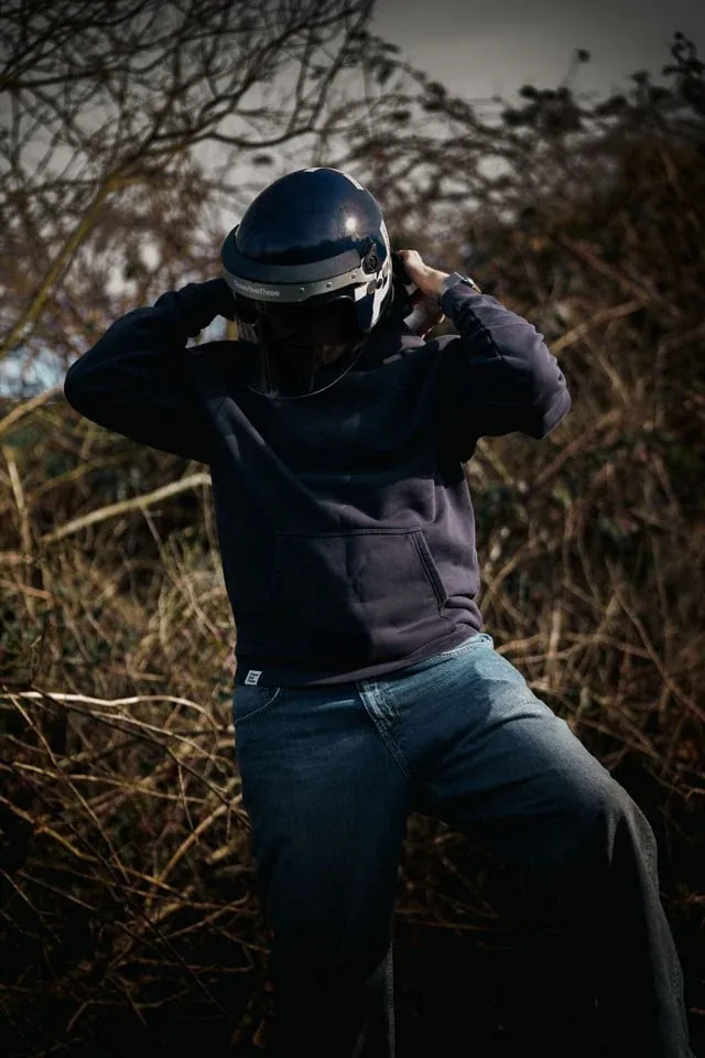 ThreefiveThree — helmet and hoodie