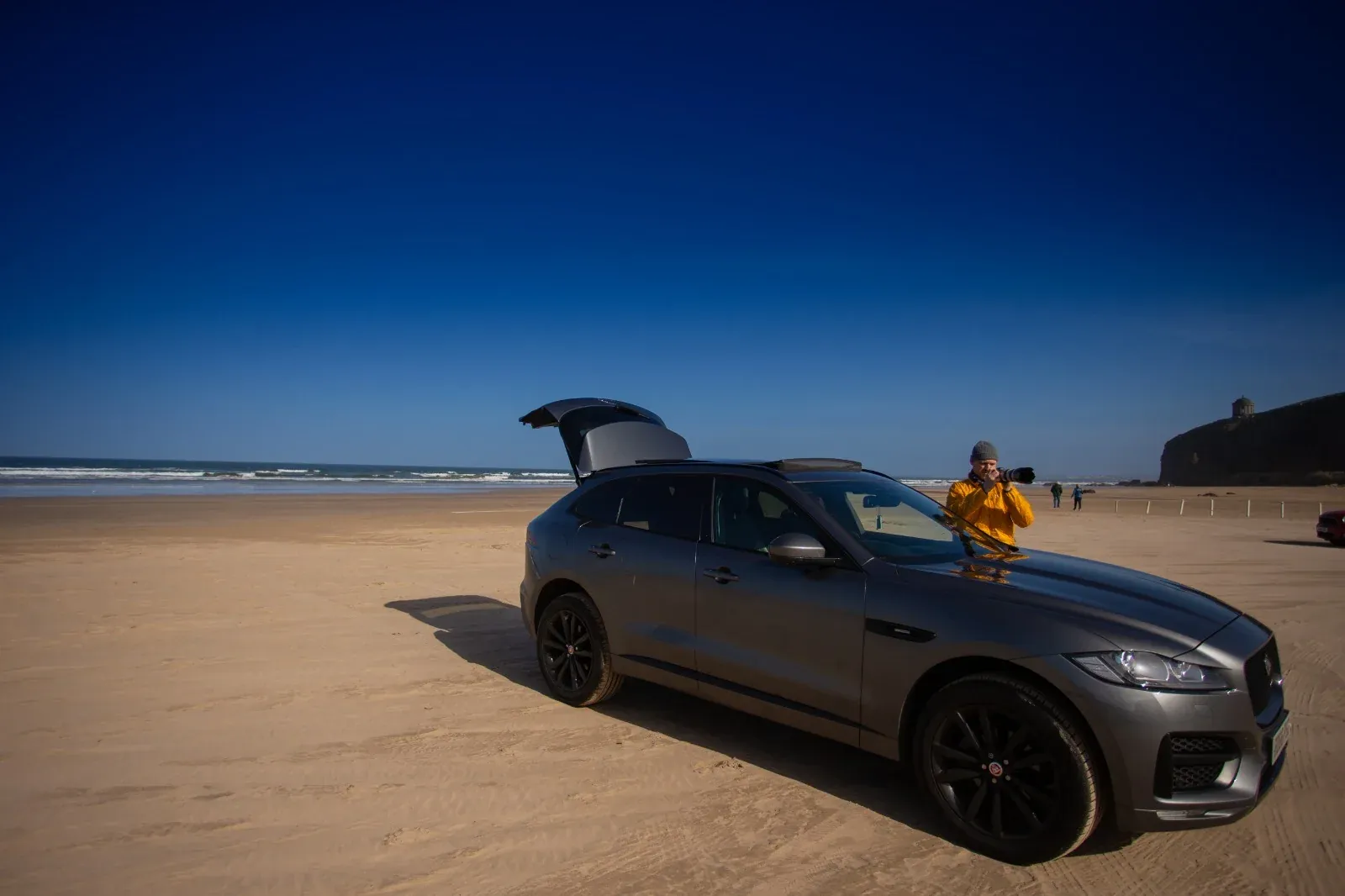 Behind the scenes — camera setup on the beach